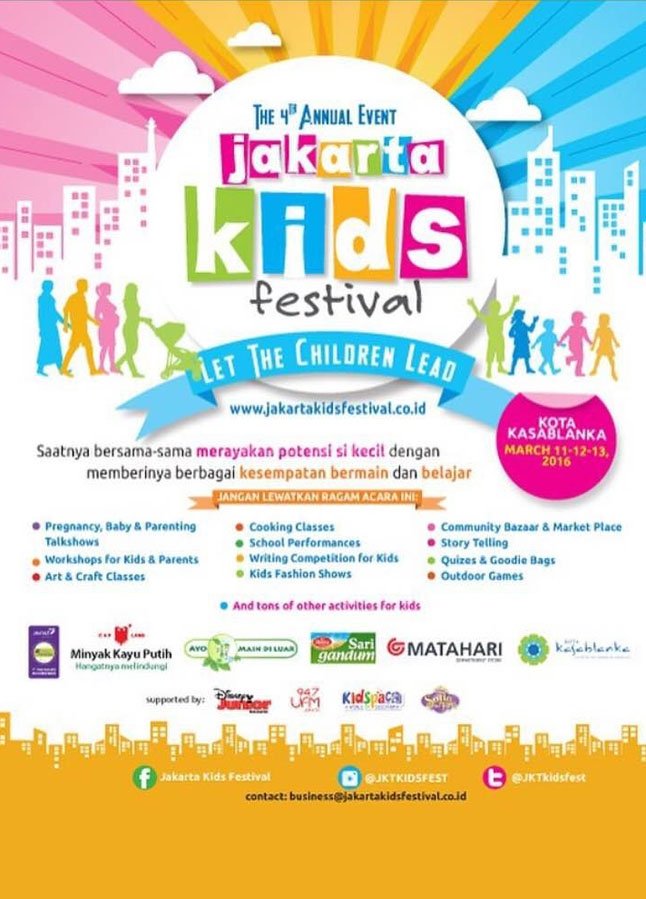 Jakarta Kids Festival - Kids & Parents Events - Liburan Anak ...