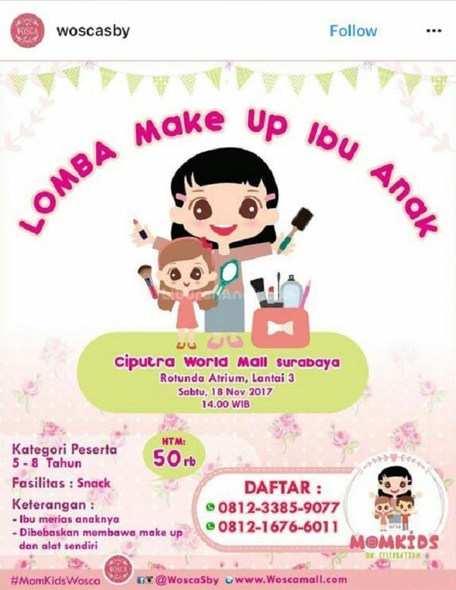 Lomba Make Up Ibu & Anak