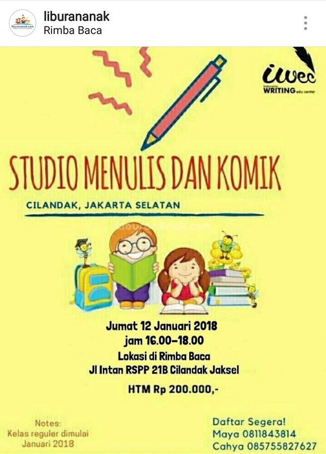 Workshop Studio Menulis dan Komik