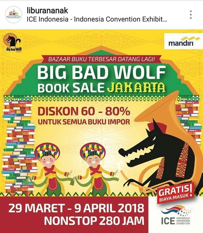 Big Bad Wolf Book Sale Jakarta