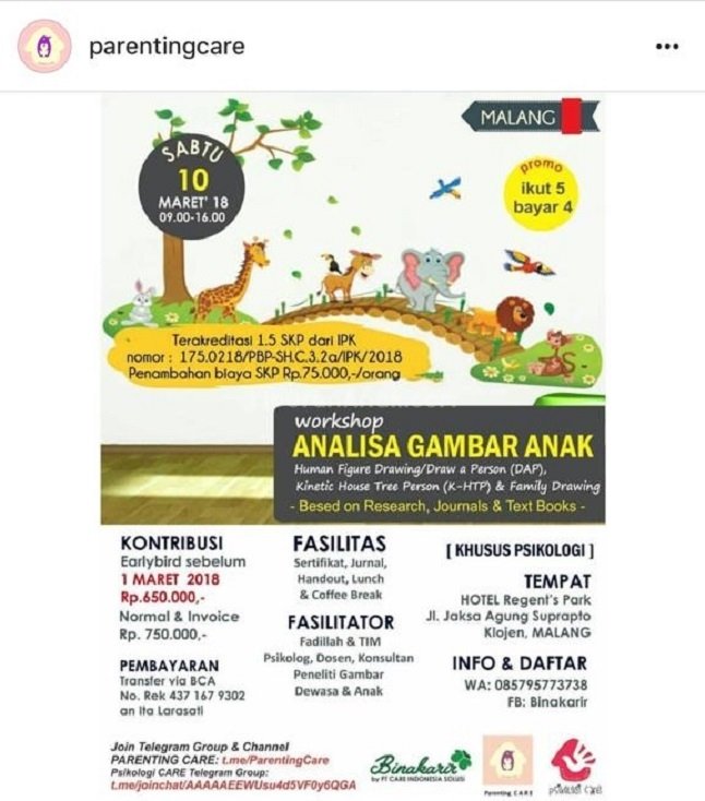 Workshop Analisa Gambar Anak