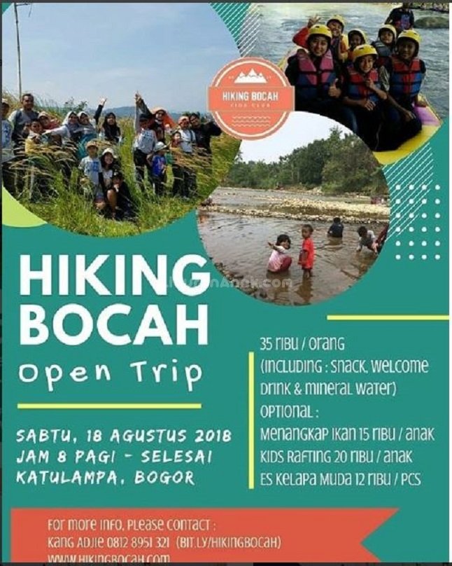 Hiking Bocah Open Trip