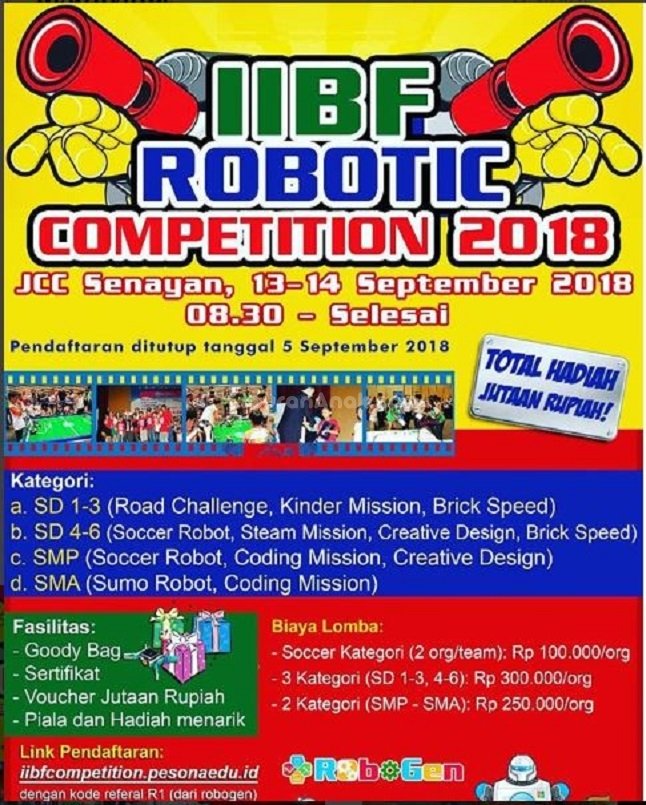 IIBF Robotic Competition 2018