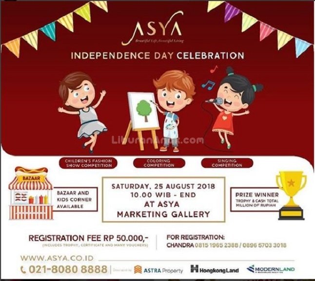 Coloring, Fashion Show & Singing Competition at Asya Marketing Gallery