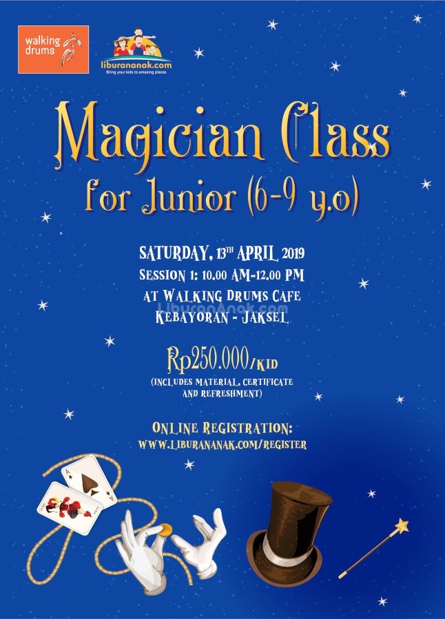 Magician Class for Junior (6-9 yo)