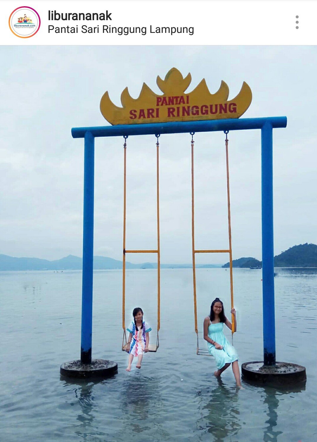 Pantai Sari Ringgung Lampung - Kids Holiday Spots - Liburan Anak