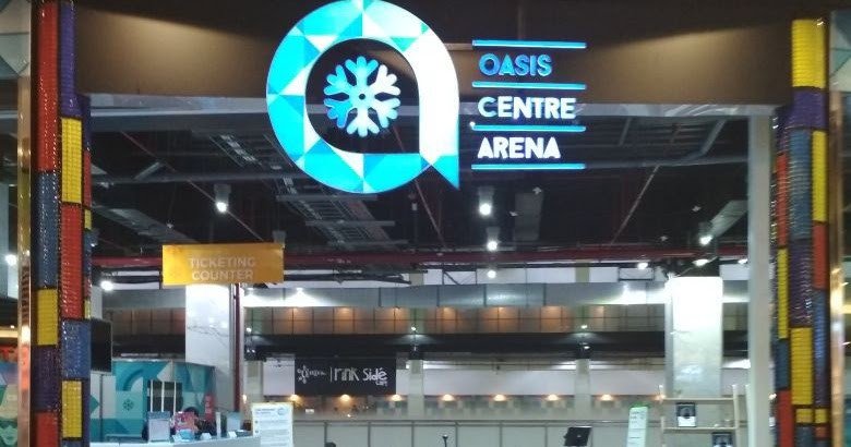 Oasis Centre Arena Ice Skating Olympic Size